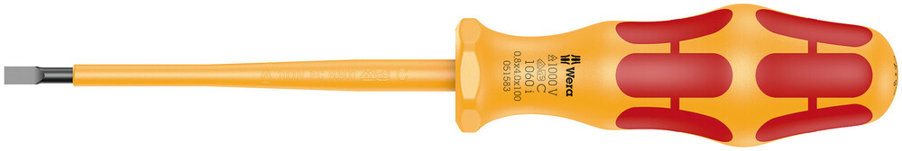 1060 i VDE-insulated Kraftform slotted screwdriver - 1060 i 0,8 x 4,0 x 100 mm