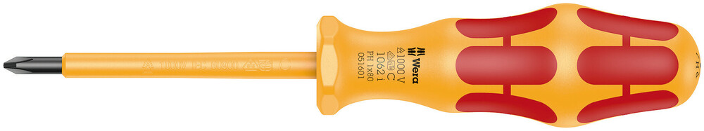 1062 i PH VDE-insulated Kraftform Phillips-head screwdriver - 1062 i PH 1 x 80 mm