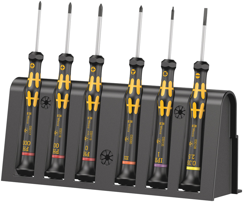 1550/6 ESD Screwdriver set and rack for electronic applications - 1550/6 ESD