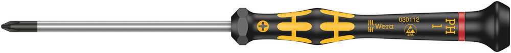 1550 PH ESD Kraftform Micro screwdriver for Phillips screws - 1550 ESD Micro PH 1 x 80 mm