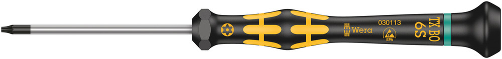 1567 TORX® BO ESD Kraftform Micro screwdriver for tamper-proof TORX® screws - 1567 TORX BO ESD Kraftform Micro TX 6 x 60 mm