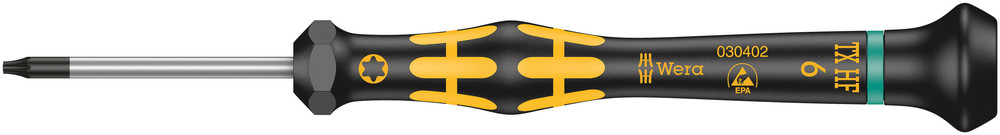1567 TORX® HF ESD Kraftform Micro screwdriver with holding function for TORX® screws - 1567 ESD Micro HF TX 6 x 40 mm