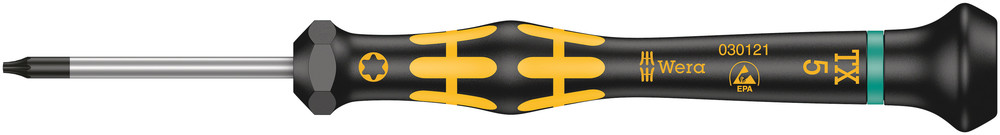 1567 TORX® ESD Kraftform Micro screwdriver for TORX® screws - 1567 ESD Micro TX 5 x 40 mm