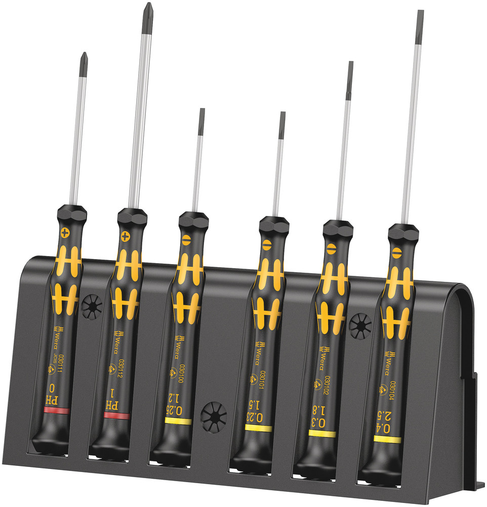 1578 A/6 ESD Screwdriver set and rack for electronic applications - 1578 A/6 ESD