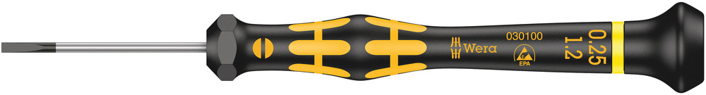 1578 A ESD Kraftform Micro screwdriver for slotted screws - 1578 A ESD Micro 0,25 x 1,2 x 40 mm
