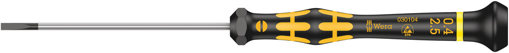 1578 A ESD Kraftform Micro screwdriver for slotted screws - 1578 A ESD Micro 0,40 x 2,5 x 80 mm