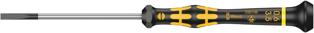 1578 A ESD Kraftform Micro screwdriver for slotted screws - 1578 A ESD Micro 0,60 x 3,5 x 80 mm