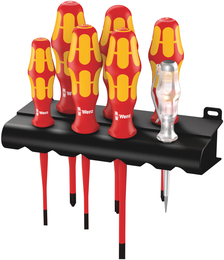 SKRUTREKKERSETT 7 DELER VDE M/RACK 160 iS/7 – Wera