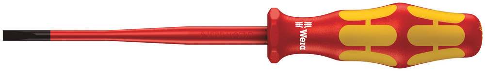 160 iSS VDE Insulated screwdriver with reduced blade and handle diameter for slotted screws - 160 iSS 0,8 x 4,0 x 100 mm