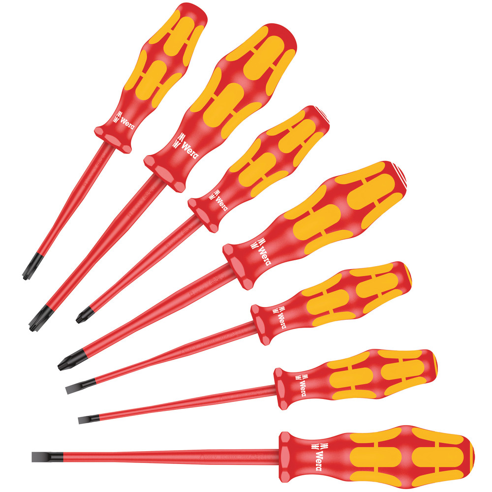 160 iSS/7 Screwdriver set Kraftform Plus Series 100. With reduced blade diameters and smaller handle diameters - 160 iss/7