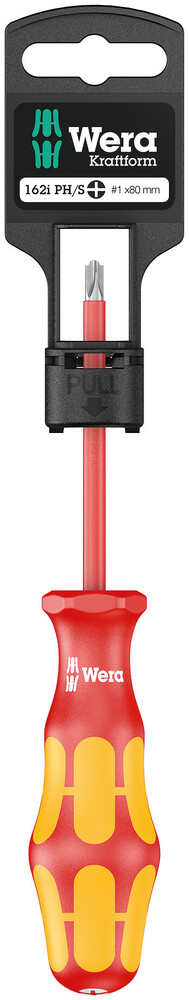 162 i PH/S SB VDE Insulated screwdriver for PlusMinus screws (Phillips/slotted) - 162 i PH/S # 1 x 80 mm SB