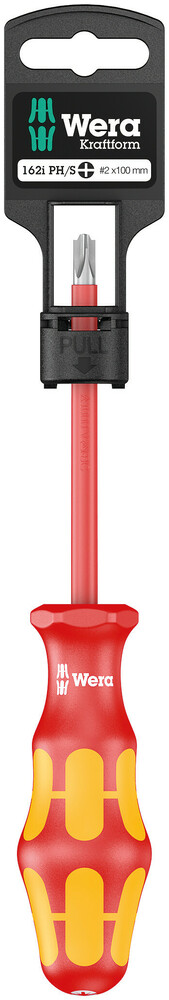 162 i PH/S SB VDE Insulated screwdriver for PlusMinus screws (Phillips/slotted) - 162 i PH/S # 2 x 100 mm SB