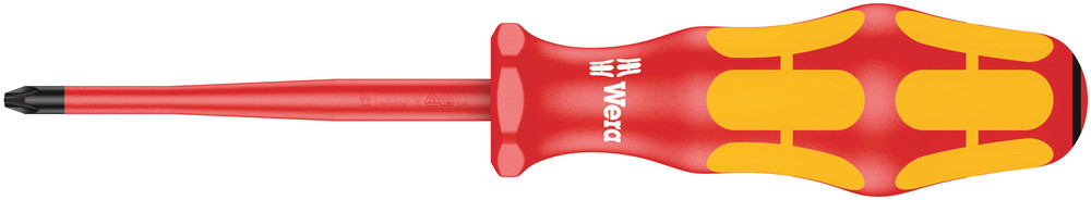 165 iS PZ VDE Insulated screwdriver with reduced blade diameter for Pozidriv screws - 165 iS PZ 1 x 80 mm