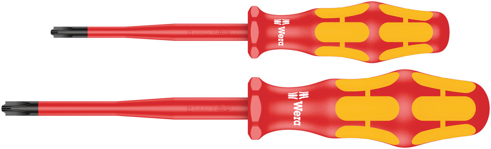 165 iS PZ/S # 1 + 2 Screwdriver set Kraftform Plus series 100. With reduced blade diameter - 165 iS PZ/S # 1 + 2