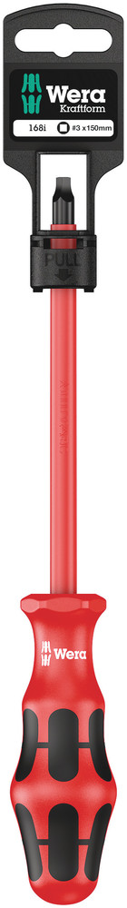 168 i SB VDE Insulated screwdriver for square socket head screws - 168 i # 3 x 150 mm SB