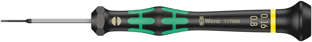 2035 Screwdriver for slotted screws for electronic applications - 2035 0,16 x 0,8 x 40 mm