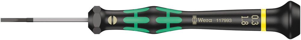 2035 Screwdriver for slotted screws for electronic applications - 2035 0,30 x 1,8 x 40 mm