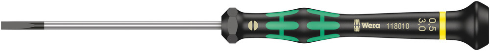 2035 Screwdriver for slotted screws for electronic applications - 2035   0,50 x 3,0 x 80 mm
