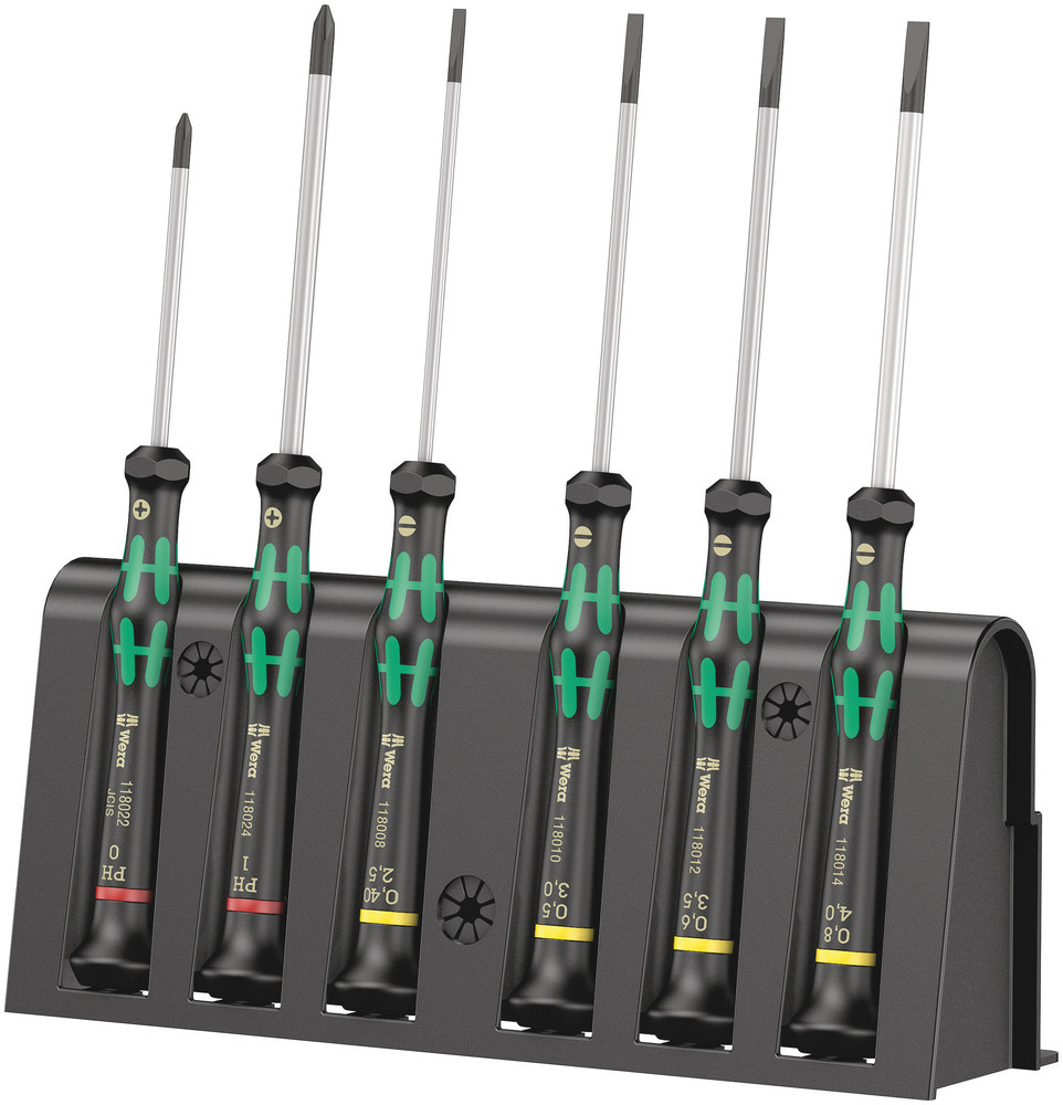 2035/6 B Screwdriver set and rack for electronic applications - 2035/6 B