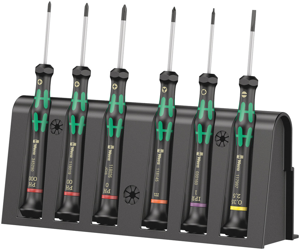 2050/6 Screwdriver set and rack for electronic applications - 2050/6