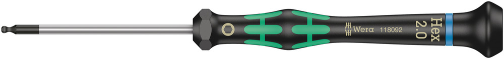 2052 Ball end hexagon screwdriver for electronic applications - 2052   2,0 x 60 mm