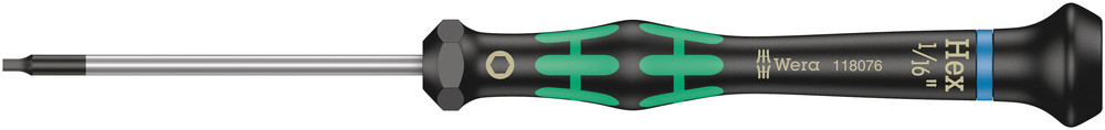 2054 Screwdriver for hexagon socket screws for electronic applications - 2054 Hex-Plus 1/16" x 60 mm