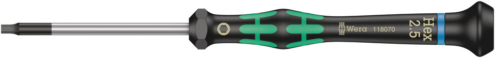 2054 Screwdriver for hexagon socket screws for electronic applications - 2054 Hex-Plus 2,5 x 60 mm