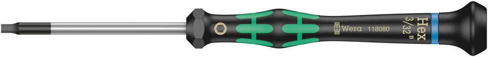 2054 Screwdriver for hexagon socket screws for electronic applications - 2054 Hex-Plus 3/32" x 60 mm