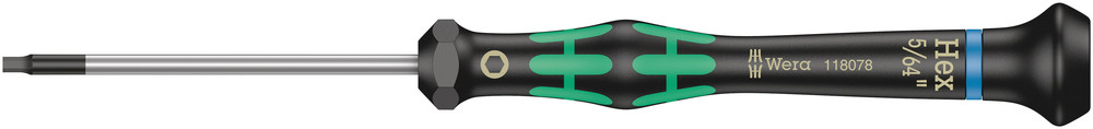 2054 Screwdriver for hexagon socket screws for electronic applications - 2054 Hex-Plus 5/64" x 60 mm