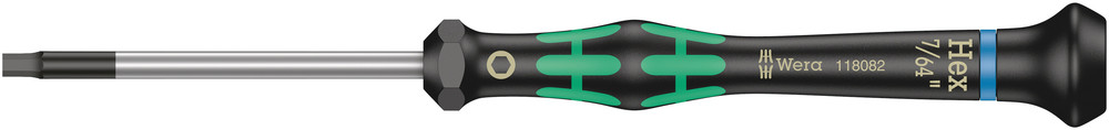 2054 Screwdriver for hexagon socket screws for electronic applications - 2054 Hex-Plus 7/64" x 60 mm