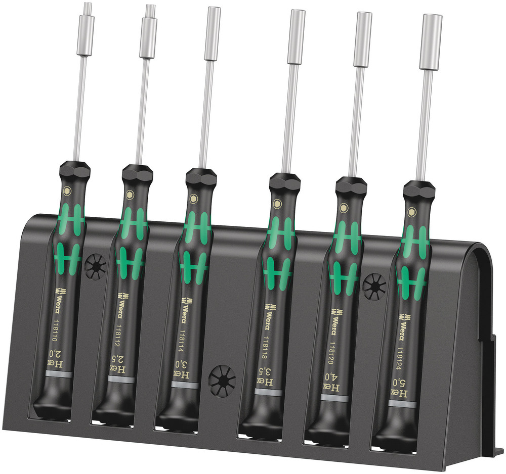 2069/6 Screwdriver set and rack for electronic applications - 2069/6