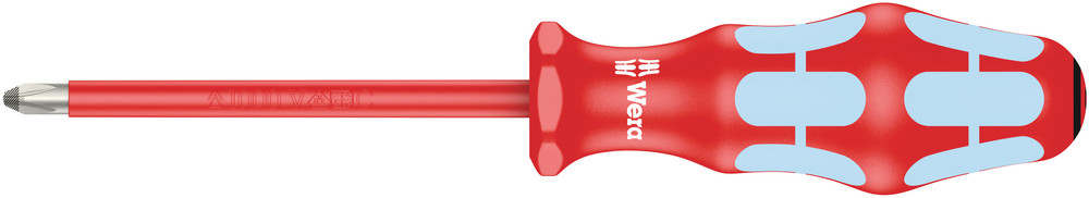 3165 i PZ VDE Insulated screwdriver for Pozidriv screws, stainless - 3165 i PZ 2 x 100 mm