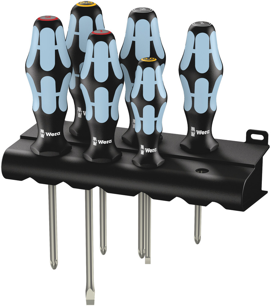 3334/3350/3355/6 Screwdriver set, stainless and rack - 3334/3350/3355/6