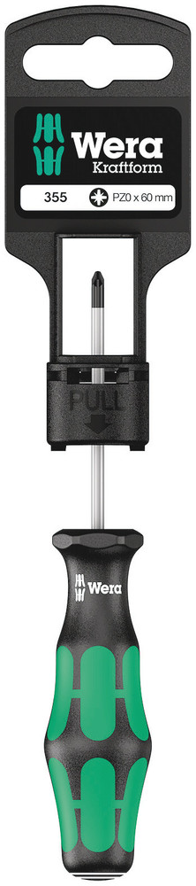 355 PZ SB Screwdriver for Pozidriv screws - 355 PZ 0 x 60 mm SB