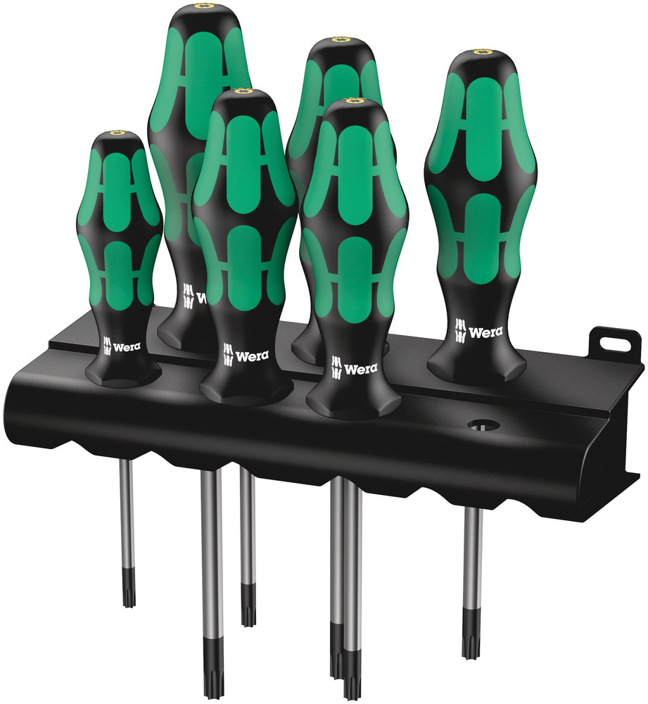 367/6 TORX® HF Kraftform Plus Screwdriver set with holding function and rack - 367/6 TORX HF