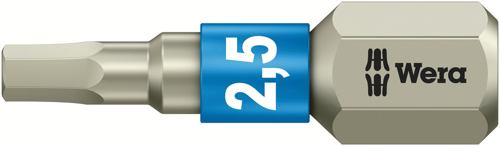 3840/1 TS bits, stainless - 3840/1 TS Hex-Plus 2,5 x 25 mm