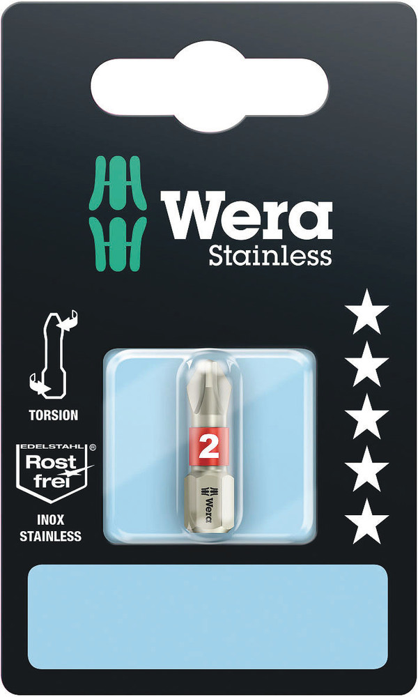 3851/1 TS SB bits, stainless - 3851/1 TS PH 1 x 25 mm SB
