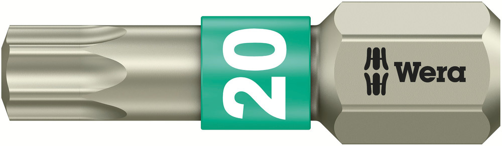 3867/1 TS TORX® bits, stainless - 3867/1 TS TORX 20 x 25 mm