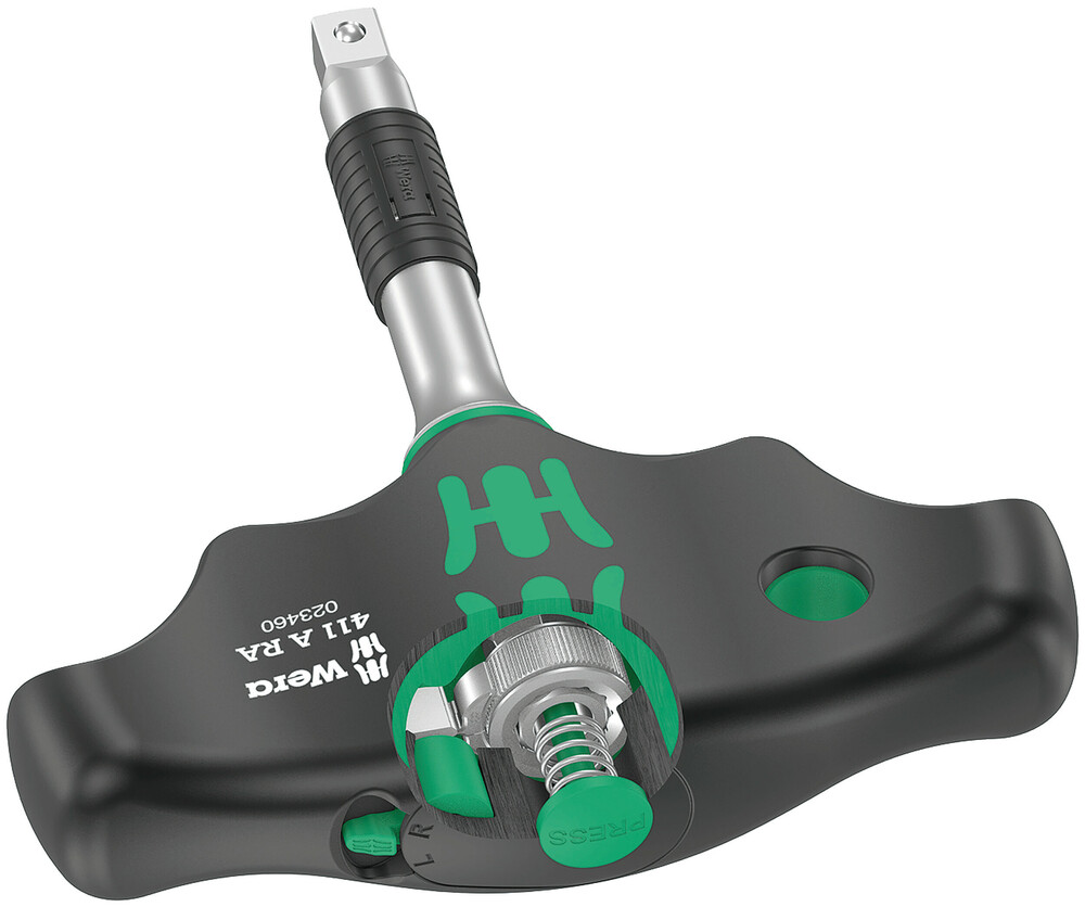 411 A RA T-handle adapter screwdriver with ratchet function, 1/4" - 411 A RA