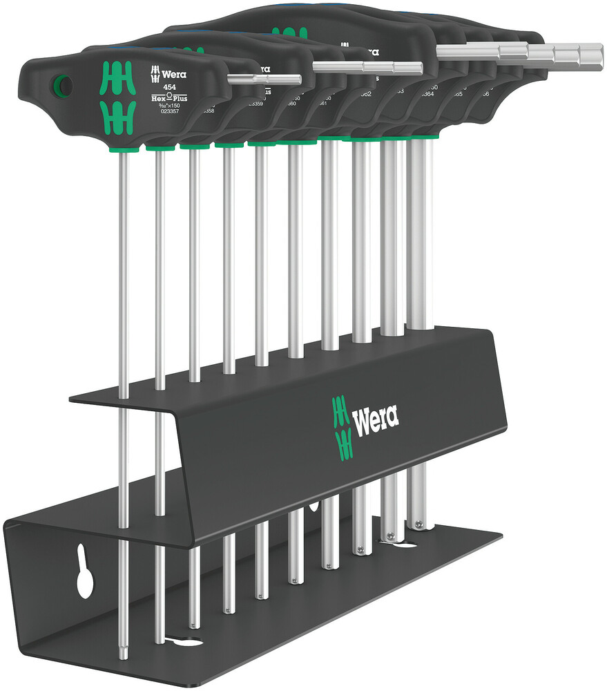 454/10 HF Set Imperial 2 Screwdriver set T-handle Hex-Plus screwdrivers with holding function, imperial - 454/10 HF Set Imperial 2