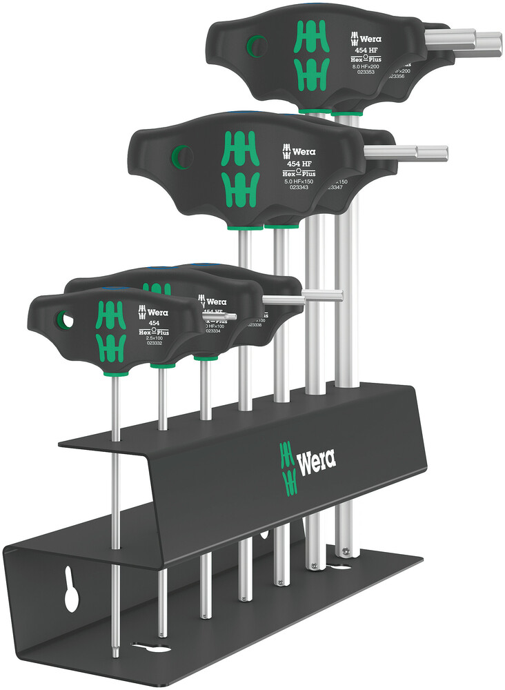 454/7 HF Set 2 Screwdriver set T-handle Hex-Plus screwdrivers with holding function - 454/7 HF Set 2