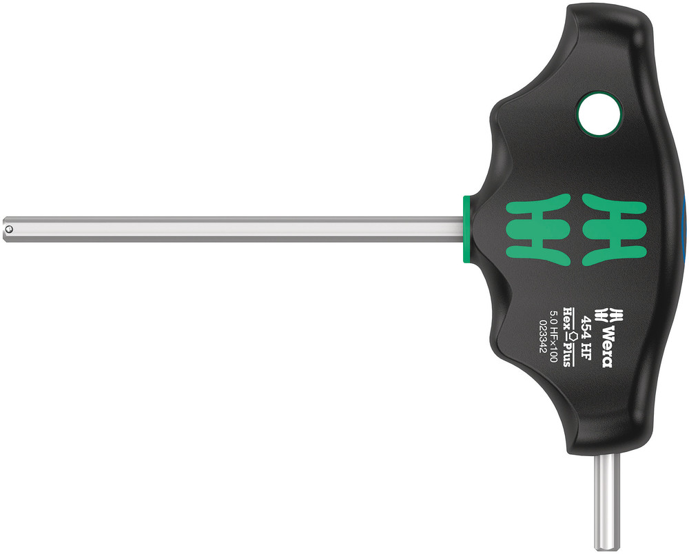 454 HF T-handle hexagon screwdriver Hex-Plus with holding function - 454 Hex-Plus HF 5 x 100 mm