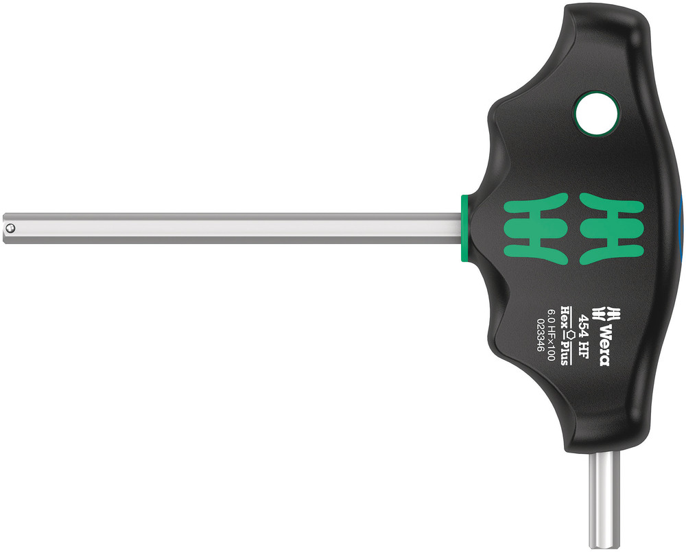454 HF T-handle hexagon screwdriver Hex-Plus with holding function - 454 Hex-Plus HF 6 x 100 mm