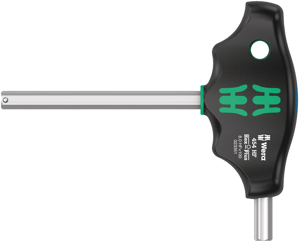 454 HF T-handle hexagon screwdriver Hex-Plus with holding function - 454 Hex-Plus HF 8 x 100 mm