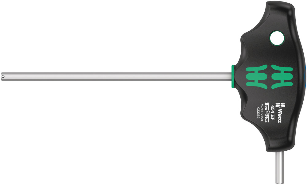 454 HF T-handle hexagon screwdriver Hex-Plus with holding function, imperial - 454 Hex-Plus HF 3/16" x 150 mm