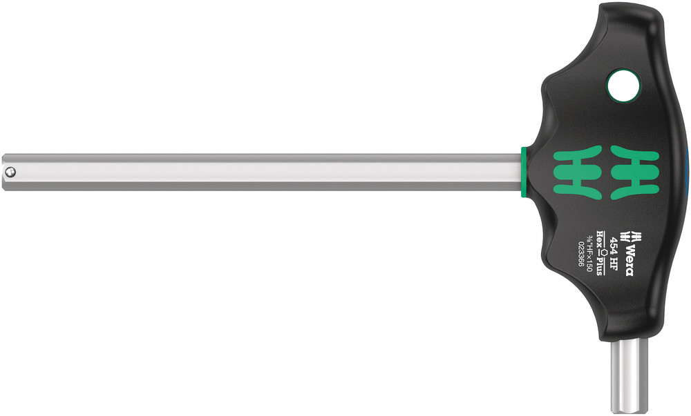 454 HF T-handle hexagon screwdriver Hex-Plus with holding function, imperial - 454 Hex-Plus HF 3/8" x 150 mm