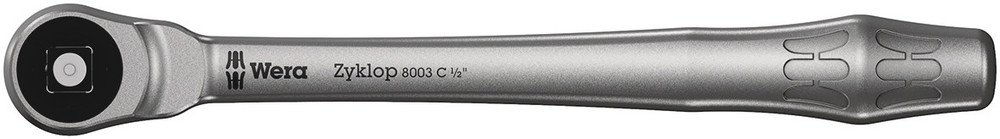 8003 C Zyklop Metal Ratchet with push-through square and 1/2" drive - 8003 C Zyklop Metal Ratchet
