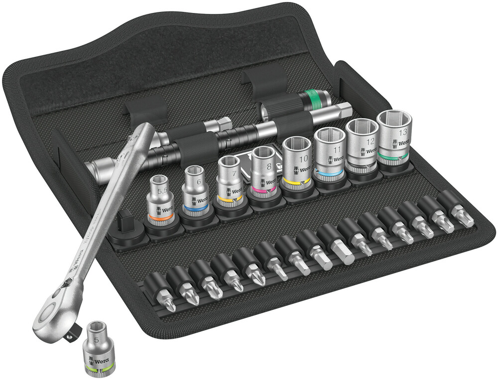 8100 SA 8 Zyklop Metal Ratchet Set with switch lever, 1/4" drive, metric - 8100 SA 8 Zyklop Metal Ratchet Set