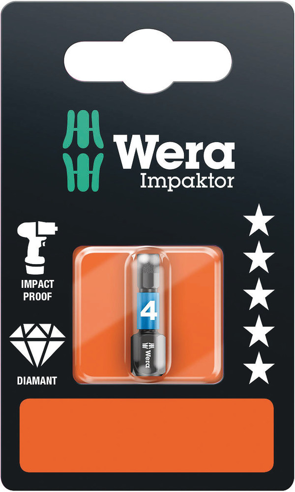 840/1 IMP DC SB Impaktor bits - 840/1 IMP DC Hex-Plus 4,0 x 25 mm SB
