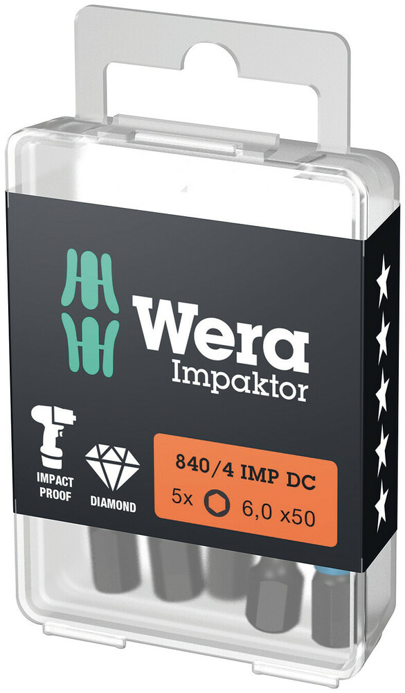 840/4 IMP DC Hex-Plus DIY Impaktor bits - 840/4 IMP DC Hex-Plus 4,0 x 50 mm DIY-Box